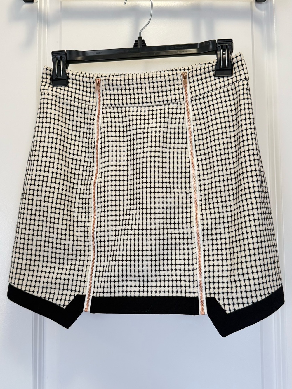 Finders Keepers Checkerboard Structured Mini Skirt - Small